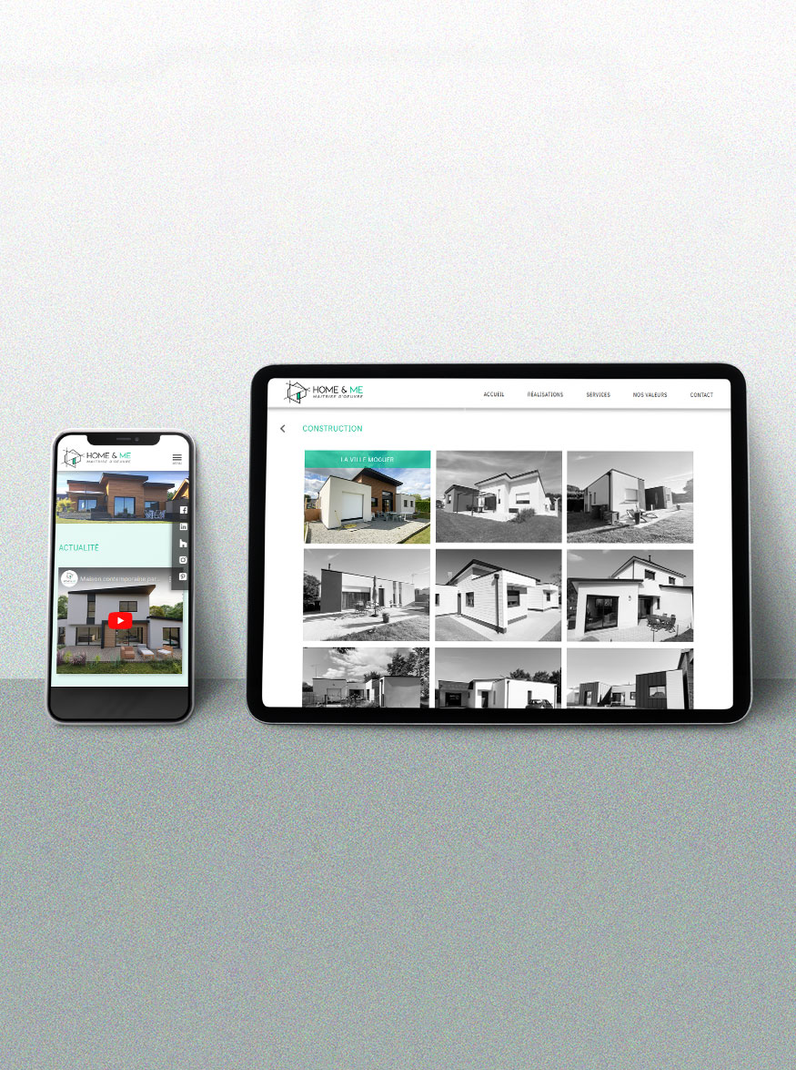 Alexandra Bourgouin - Home & Me - site web responsive