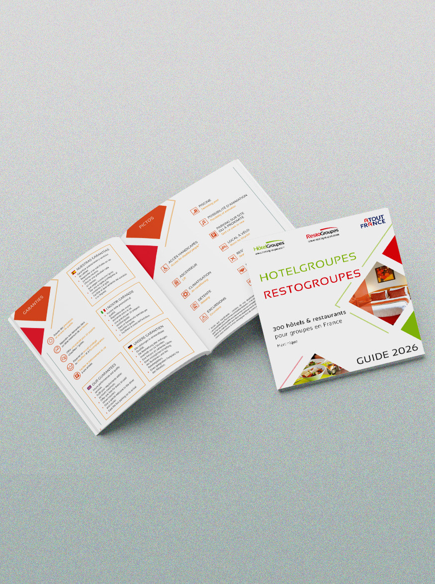 Alexandra Bourgouin - Hotelgroupes - Restogroupes - catalogue - face et pages d'introduction