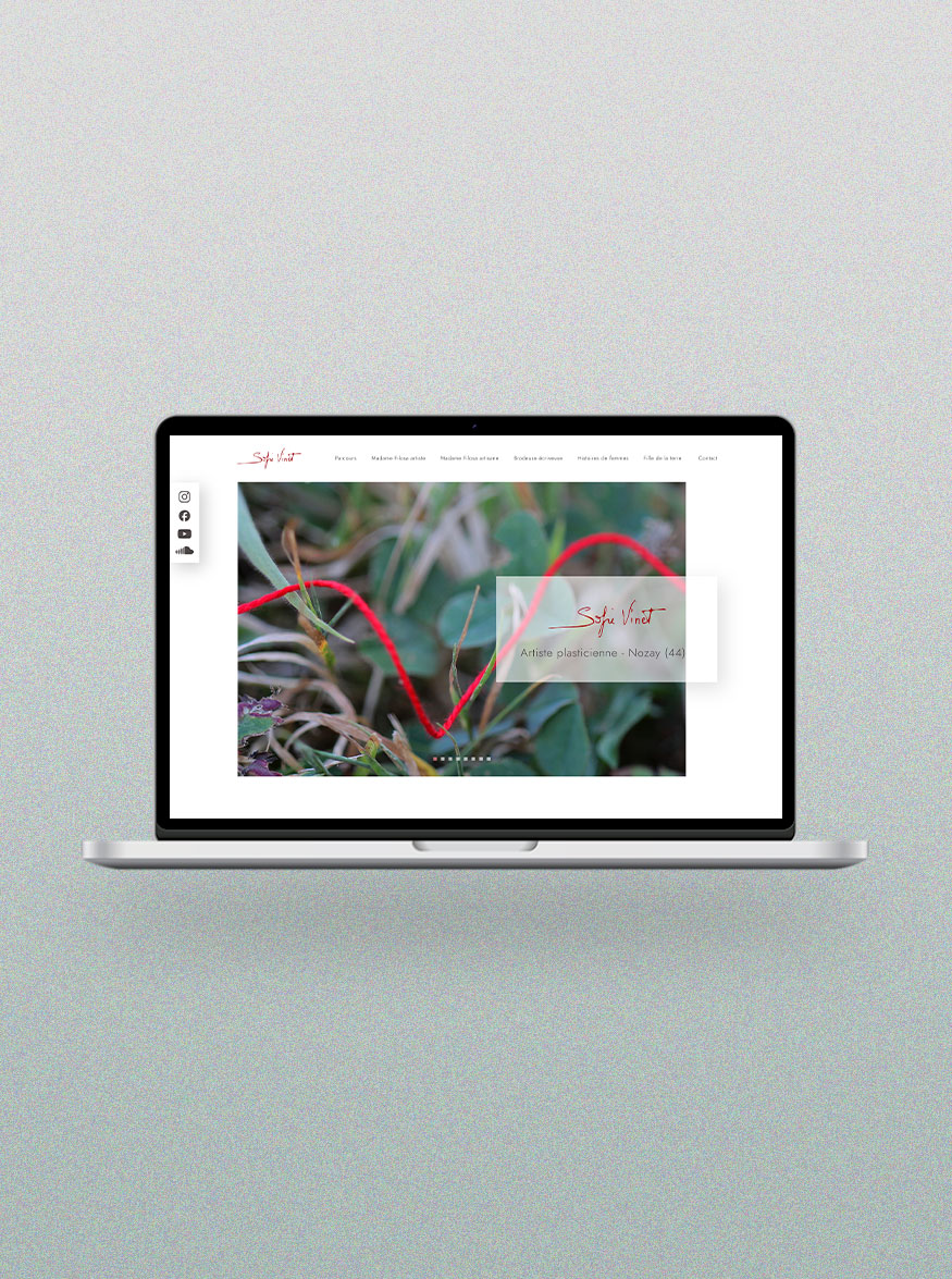 Sofie Vinet - site web bureau accueil